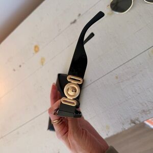 Black and Gold Women's Sunglasses